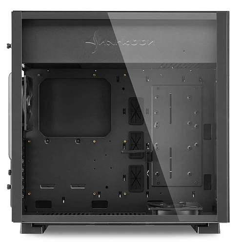 Корпус Sharkoon Pure Steel, Midi Tower, E-ATX, ATX, m-ATX, Black, 3x3.5"/5x2.5", 2xUSB3.0