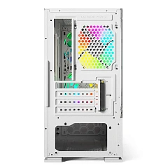 Корпус Wintek Shadow 701-W TG, Mini Tower, m-ATX, White, 2x3.5"/2x2.5", 2xUSB, USB3.0, RGB