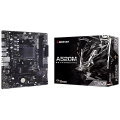 BIOSTAR MB AM4 A520 2-DIMM DDR4 4 x SATA III 1 x M.2 1 x DP Port 1 x HDMI Port 1 x LAN port Micro ATX