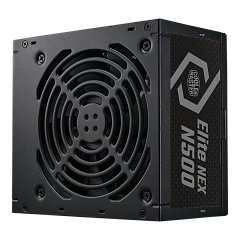 Блок питания CoolerMaster Elite NEX N500 230V Active PFC КПД > 75% 200-240V. Надежный выбор для обычного пользователя ПК. Входящий в комплект 120-мм тихий вентилятор, MPW-5001-ACBN-BEU