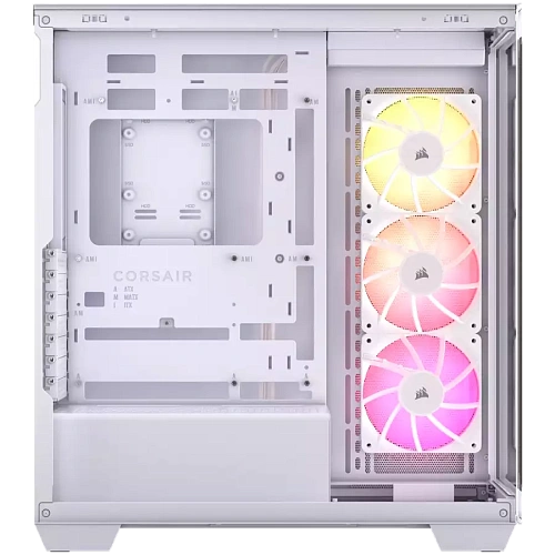 CORSAIR 3500X ARGB Mid-Tower PC Case - White