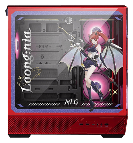 Корпус MSI Pano 130R MLG Edition, Midi Tower, ATX, Red, 2x3.5"/3х2.5", 2xUSB3.2, USB-C