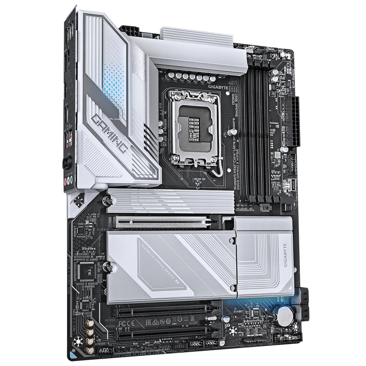 Матплата Gigabyte B860 Gaming X WiFi6E, iB860, S1851, ATX, 4DDR-5, 3xPCI-Ex16, 3xM.2, HDMI, DP,16USB