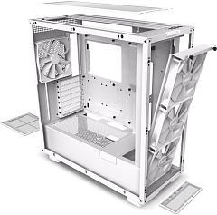 Корпус NZXT H7 Elite, Midi Tower, ATX, m-ATX, White, 2x3.5"/4х2.5", 2xUSB3.0, USB-C