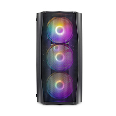 Корпус 1Stplayer FireBase X3-M, Mini Tower, m-ATX, Black, 2x3.5"/1x2.5", 2xUSB2.0, USB3.0, RGB