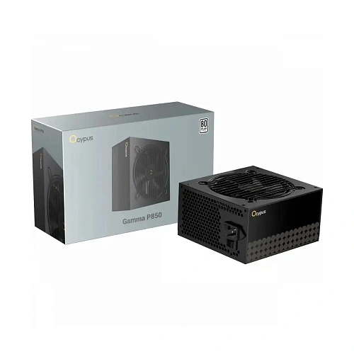 Блок питания Ocypus Gamma P850 Черный 850W Non modular, 80+ 230V EU WHITE, Active PFC+Double tube forward+DC to DC, Gamma-P850-W1HDBK024X-EU