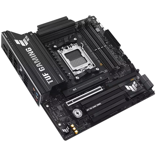 ASUS Main Board Desktop AMD Socket AM5 AMD B850 Chipset 4 x DIMM slots, max. 256GB, DDR5 1 x DisplayPort1 x HDMI port 1 x Wi-Fi module 3 x M.2 slots 4 x SATA m-ATX