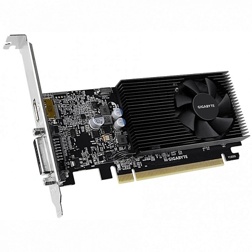 GF GT1030, Gigabyte Low Profile D4, 1417MHz/2100MHz, 64bit, 2GB GDDR4, HDMI, DVI-D