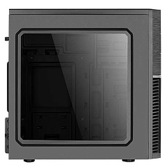 Корпус AeroCool CS-105, Mini Tower, m-ATX, Black, 1x5.25"/2x3.5"/1x2.5", USB, USB3.0