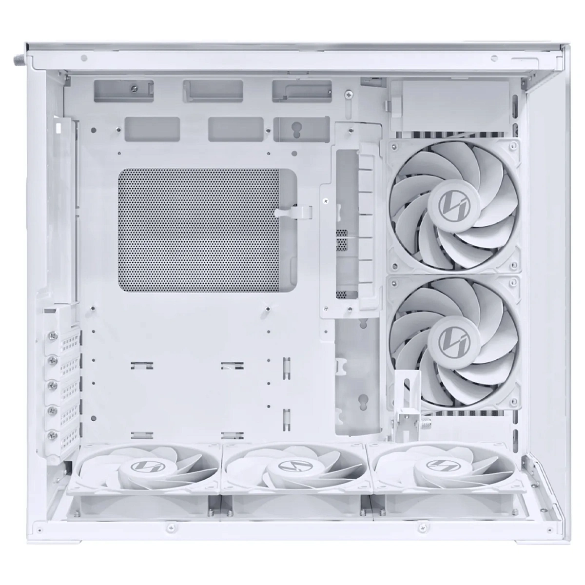 Корпус Lian Li O11 Dynamic Mini V2 Flow, Mini Tower, ATX, White, 2x2.5"/2x3.5", 2xUSB3.0, USB-C