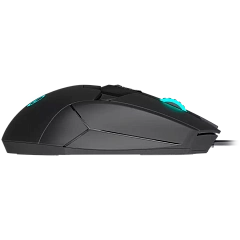 LORGAR Stricter 579, gaming mouse, 9 programmable buttons, Pixart PMW3336 sensor, DPI up to 12 000, 50 million clicks buttons lifespan, 2 switches, built-in display, 1.8m USB soft silicone cable, Matt UV coating with glossy parts and RGB lights with 4 LED