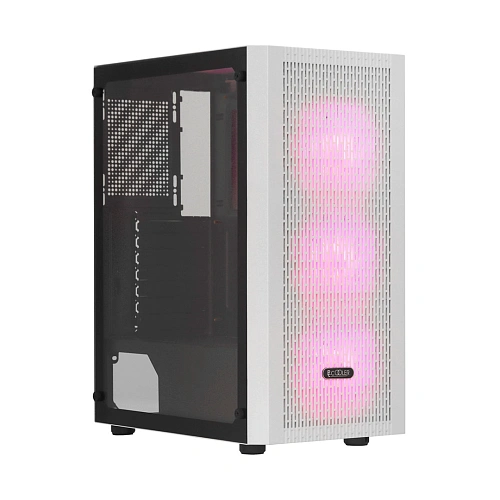 Корпус PCCooler MA100 MESH WH ATX/M-ATX/ITX USB3.0, 2xUSB2.0, 3xFAN ARGB included (3x спереди ) White
