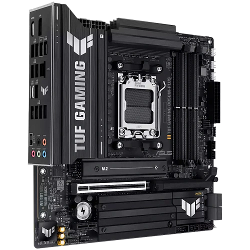ASUS Main Board Desktop AMD Socket AM5 AMD B850 Chipset 4 x DIMM slots, max. 256GB, DDR5 1 x DisplayPort1 x HDMI port 1 x Wi-Fi module 3 x M.2 slots 4 x SATA m-ATX