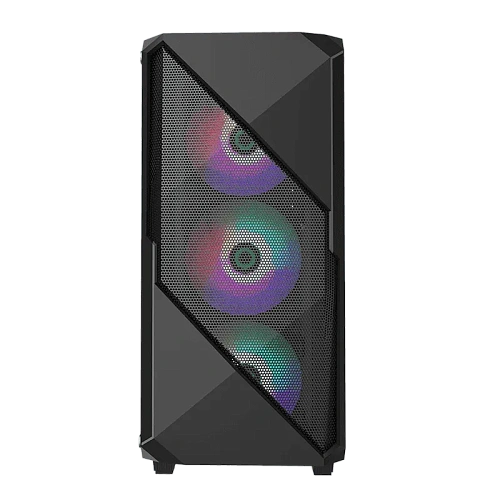 Корпус GameMax Revolt (MFG.3606), Midi Tower, ATX, Black, 2x3.5"/2x2.5", USB2.0, USB3.0