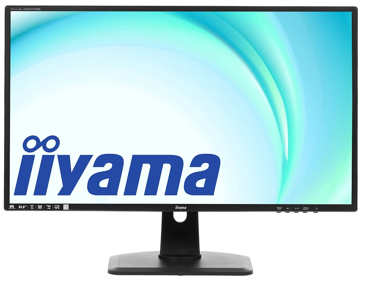 Монитор LCD 31.5'' 16:9 2560х1440(WQHD) IPS, 300cd/m2, 1200:1, 80M:1, 4ms, DVI, HDMI, DP, Height adj, Tilt, Swivel, Speakers, Audio out, 3Y, Black