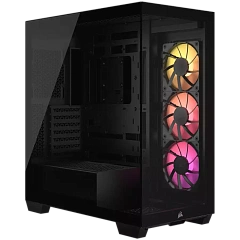 Corsair 3500X ARGB Tempered Glass Mid-Tower, Black