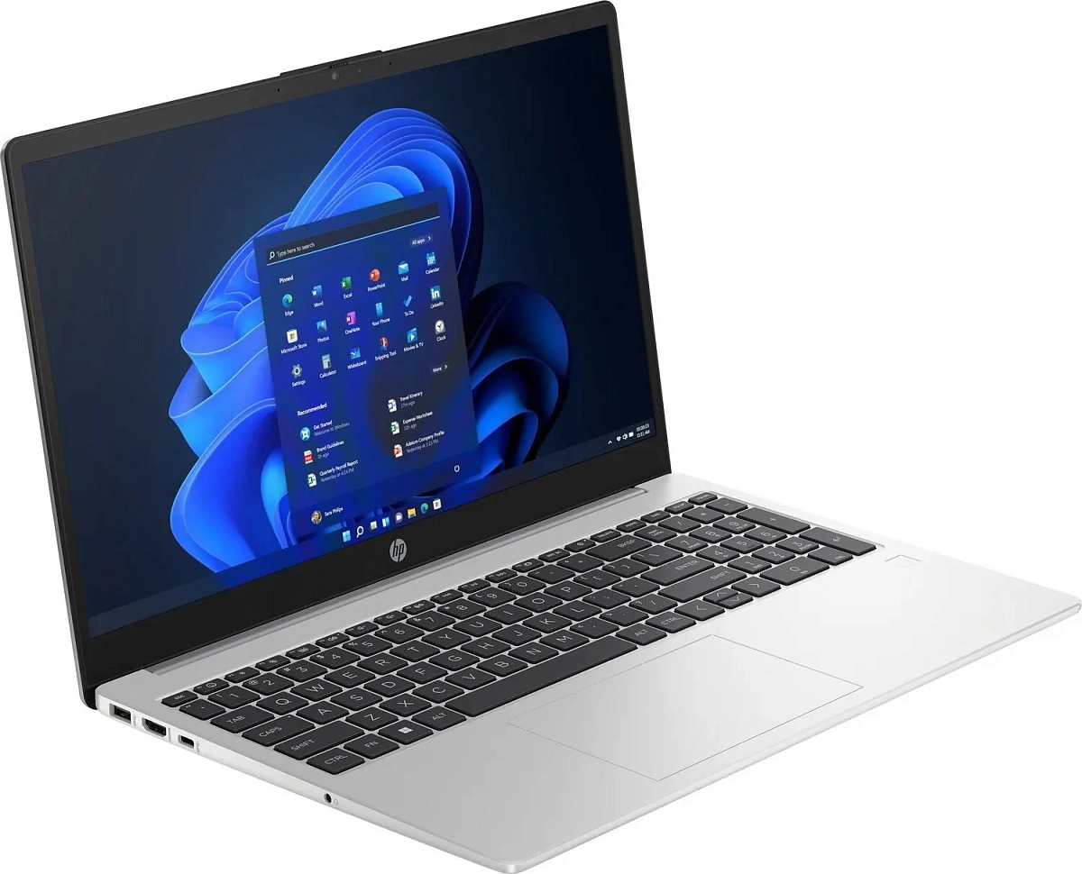 Ноутбук HP Europe/250 G10/1г/Core i3/1315U/1,2 GHz/8 Gb/PCIe NVMe SSD/512 Gb/No ODD/Graphics/Iris Xe/256 Mb/15,6 ''/1920x1080/Windows 11/Pro/64/Серебр