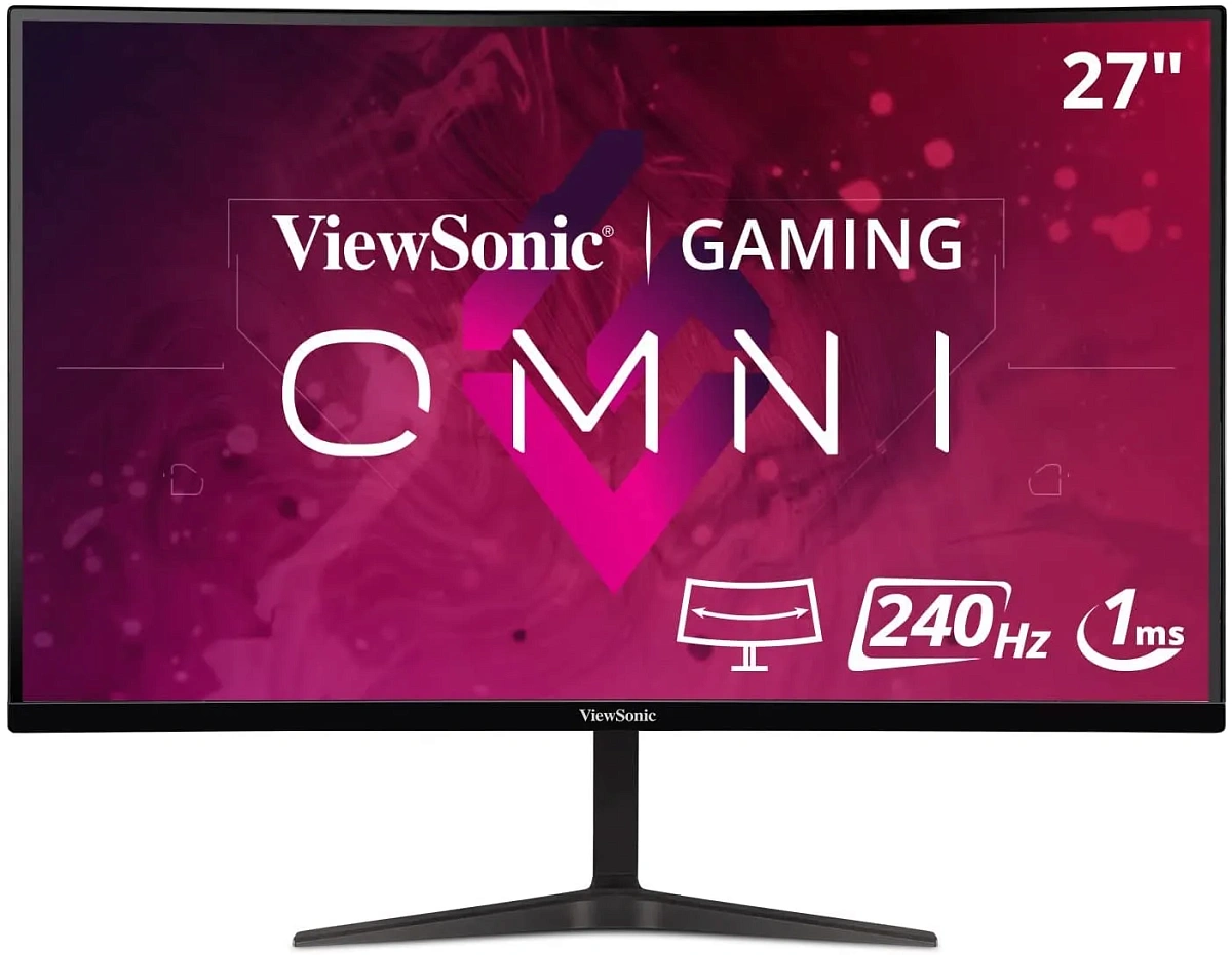 Монитор 27" ViewSonic VX2719-PC-MHD, Black, VA, 1980x1080@240Hz, 250кд/м2, 4000:1, 1ms, 2xHDMI, DP