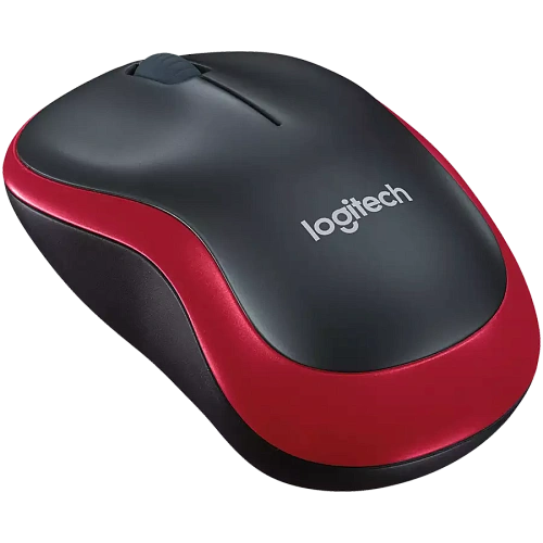 Мышь беспроводная Logitech M185 Red (красная, оптическая, 1000dpi, 2.4 GHz/USB-ресивер) (M/N: MR0087 / CU0019)