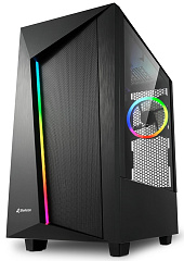 Корпус Sharkoon REV100, Midi Tower, ATX, m-ATX, Black, 2x3.5"/3x2.5", 2xUSB3.0