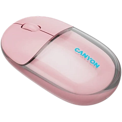 CANYON mouse OnClick 24 BT/ Wireless Transparent/Pink