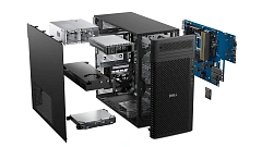 Рабочая станция Dell/Pro Max Tower T2 FCT2250/Tower/3г/Core Ultra 7/265/1,8 GHz/32 Gb/SSD/1000 Gb/No ODD/GeForce/RTX 2000 Ada/16 Gb/Windows 11/Pro/64/