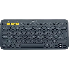 Клавиатура беспроводная Logitech K380 (DARK GREY, Multi-Device, Bluetooth Classic (3.0), 2 батарейки типа ААА) (M/N: Y-R0056)