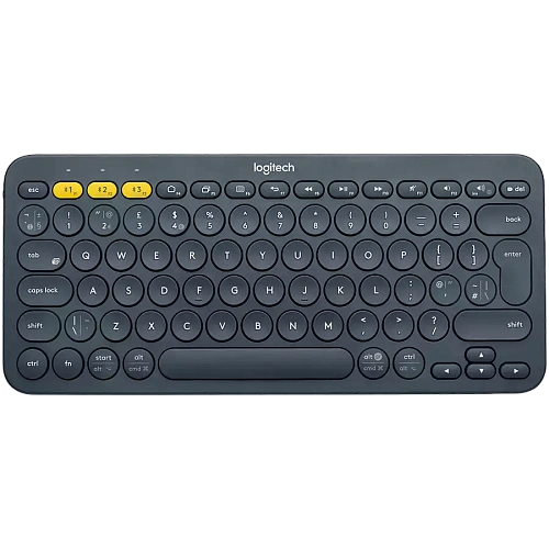 Клавиатура беспроводная Logitech K380 (DARK GREY, Multi-Device, Bluetooth Classic (3.0), 2 батарейки типа ААА) (M/N: Y-R0056)