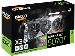 Видеокарта Inno3D GeForce RTX5070 Ti X3 OC 16G GDDR7 256-bit 1xHDMI 3xDP N507T3-16D7X-176068N