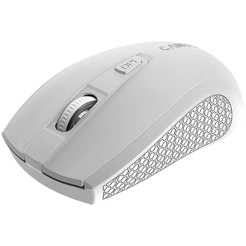 CANYON MW-7, 2.4Ghz wireless mouse, 6 buttons, DPI 800/1200/1600, with 1 AA battery ,size 110*60*37mm,58g,white