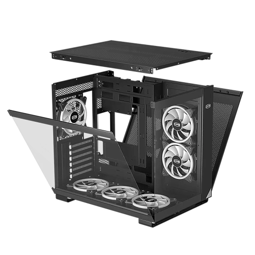 Корпус PCCooler C3T500 BK ATX/MATX/ITX USB3.1 Gen 2 Type-C, USB3.0, USB2.0 Black
