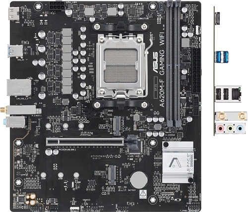 Материнская плата ASUS A620M-F GAMING WIFI AM5 2xDDR5 Non-SATA 2xM.2 HDMI mATX