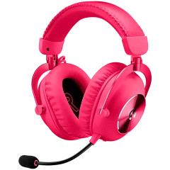 LOGITECH G PRO X2 LIGHTSPEED Wireless Gaming Headset - Blue Mic - MAGENTA