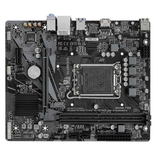 Матплата Gigabyte H610M K DDR4, iH610, S1700, mATX, 2DDR-4, 1xPCI-Ex16, 2SATA, 1xM.2, HDMI, 10USB