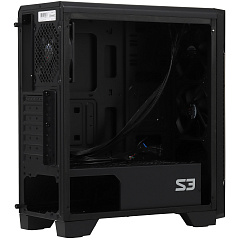 Корпус Zalman S3 TG, Midi Tower, ATX, Black, 2x3.5"/2x2.5", 2xUSB, USB3.0