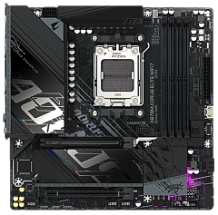 Матплата Gigabyte X870M Aorus Elite WiFi7, AM5, mATX, 4DDR-5, 2хPCI-Ex16, 2SATA, 2xM.2, HDMI, 16USB