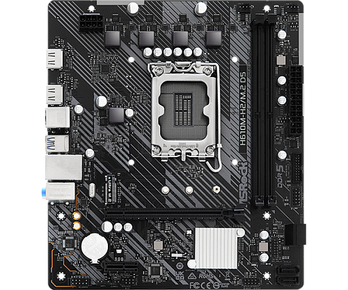 Матплата ASRock H610M-H2/M.2 D5, iH610, S1700, mATX, 2DDR-5,1xPCI-Ex16, 4SATA, 1xM.2, 2xHDMI, 10USB