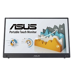 Монитор 15.6" Asus ZenScreen Touch MB16AHT, Black, IPS, 1920x1080@60Hz, 250кд/м2,700:1, 5ms,miniHDMI
