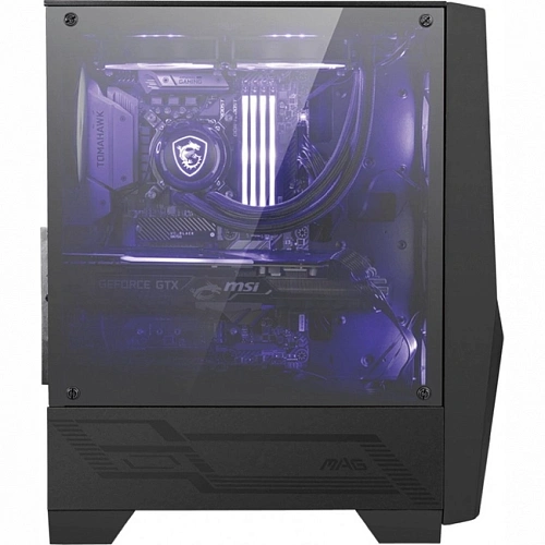 Корпус MSI MAG Forge 100M, Mid Tower, ATX, Black, 2x3.5"/3x2.5" HDD, 2xUSB3.0, Mic+Audio, RGB