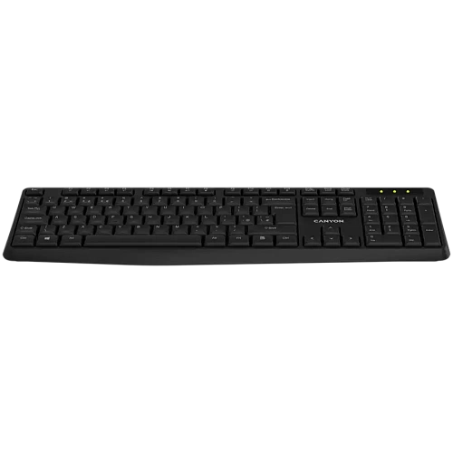 CANYON keyboard KB-W01 RU Wireless Black