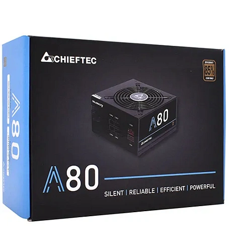 БП ATX 550W Chieftec A-80 CTG-550C, 12sm fan, 24+4/24+8, 6SATA, 4 mol, 1flop, 2x6+2p PCI-E