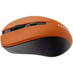 CNE-CMSW1O CANYON мышь, цвет - оранжевый, беспроводная 2.4 Гц, DPI 800/1000/1200 DPI, 3 кнопки и колесо прокрутки, прорезиненное покрытие