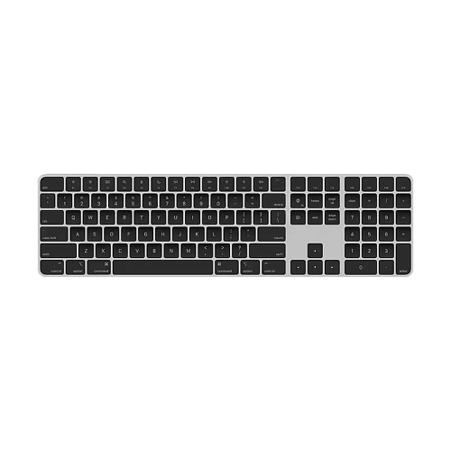 Magic Keyboard with Touch ID and Numeric Keypad for Mac models with Apple silicon - Black Keys - Russian,Model A2520