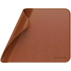 SATECHI Vegan-Leather Premium Mouse Pad (Brown)