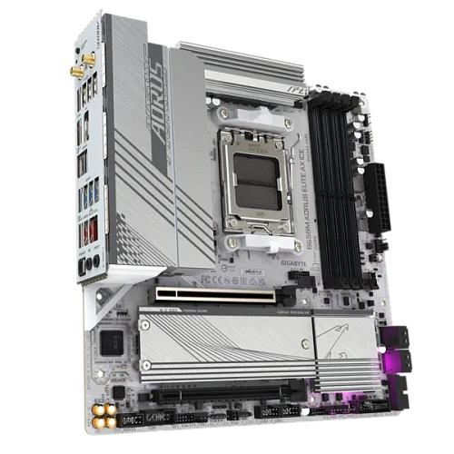 Матплата Gigabyte B650M Aorus Elite AX ICE, AM5, mATX, 4DDR-5, 2xPCI-Ex16, 4SATA,2xM.2,HDMI,DP,19USB