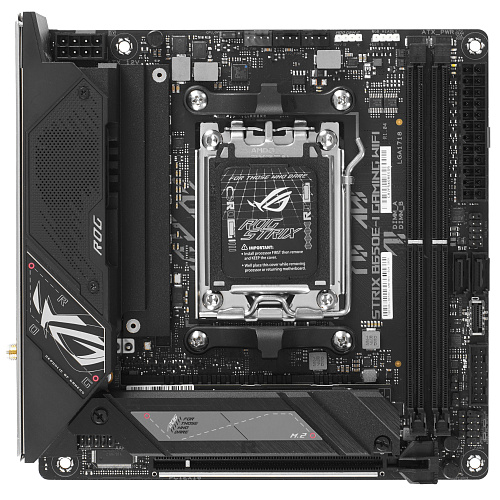 Материнская плата ASUS ROG STRIX B650E-I GAMING WIFI AM5 2xDDR5 2xSATA3 Raid 2xM.2 HDMI USB3.2 M-ITX