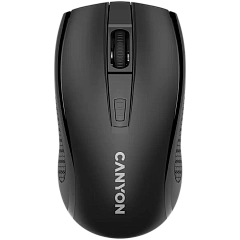 CANYON MW-7, 2.4Ghz wireless mouse, 6 buttons, DPI 800/1200/1600, with 1 AA battery ,size 110*60*37mm,58g,black