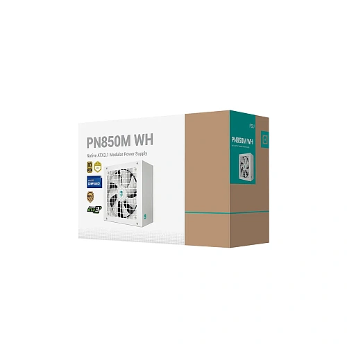 БП ATX 850W DeepCool GamerStorm PN850М WH, Gold, 20+4/24+4/24+4+8/24+8+8, 12cm, 3x6+2p+16p PCI-E