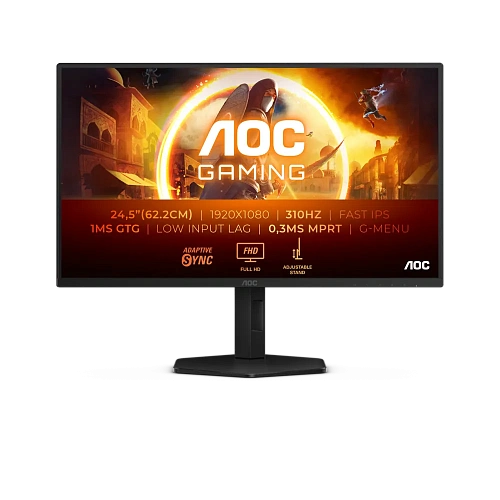 Монитор Игровой 24,5" AOC 25G4SXU/01 IPS 1920x1080 310Hz 1ms 400cdm 1000:1 2xHDMI 1xDP Черный