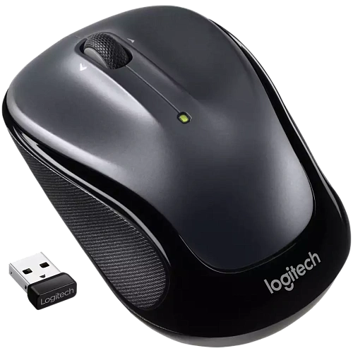 Мышь беспроводная Logitech M325 Dark Silver (темно-серая, оптическая, 1000dpi, 2.4 GHz/USB-ресивер (Logitech Unifying®), 5 кнопок (горизонтальная прокрутка), 1 батарея типа AA)